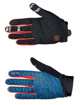 Northwave BLAZE 2 FULL GLOVE | BLUE/LOBSTER ORANGE 