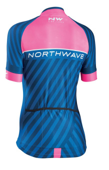 Northwave LOGO WOMAN3 JRS S/S | pinkfluo/blue 