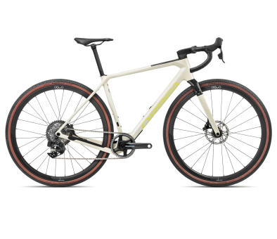 Orbea TERRA M21eTEAM 1X - 2024 | Ivory White-Spicy Lime 